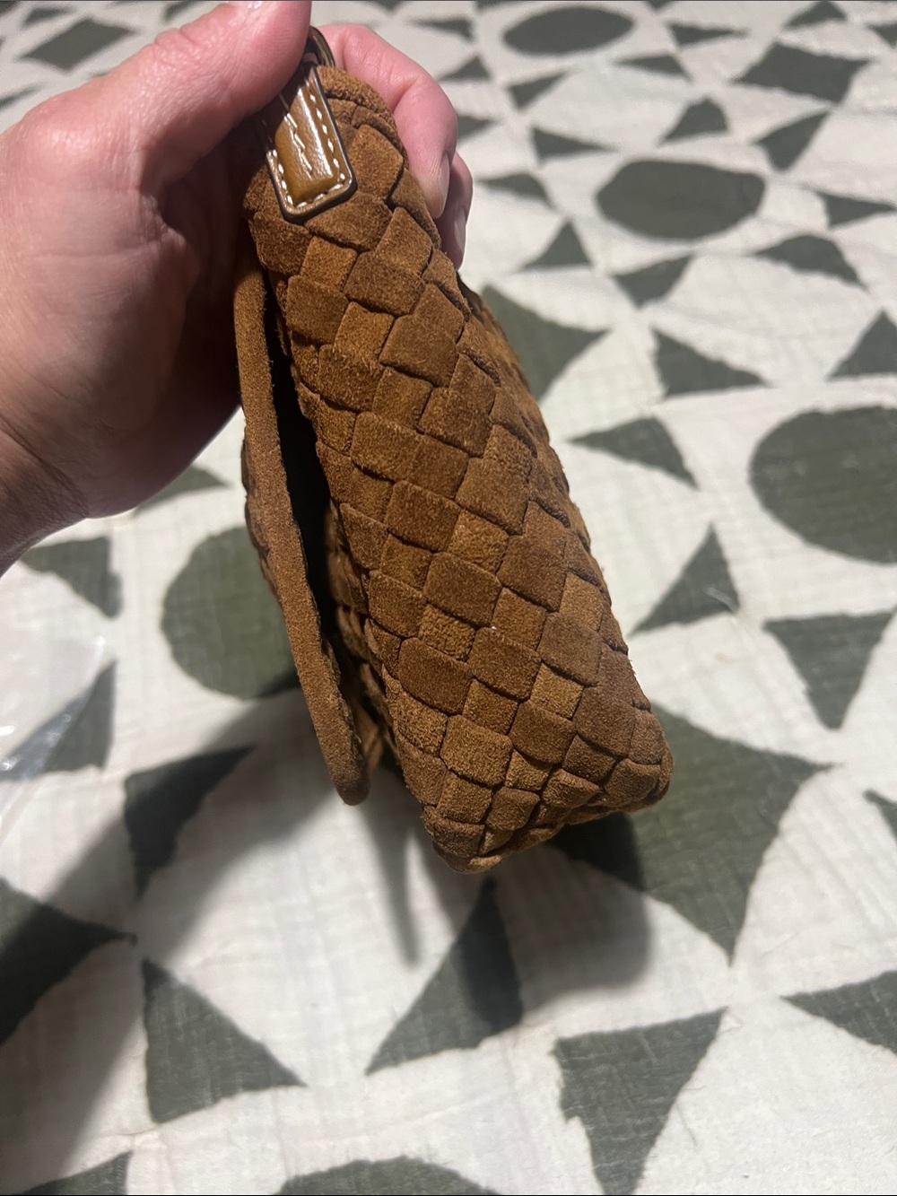 💥FINAL PRICE 💥Tory Burch Thea Woven Suede Crossbody Flap - Picture 13 of 15